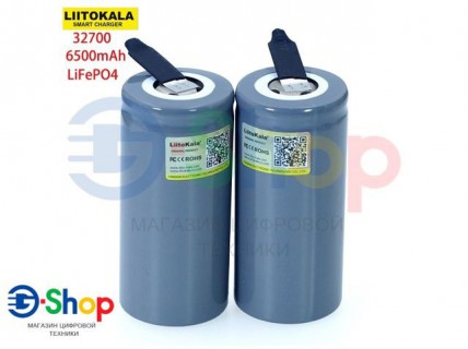 Акб Liitokala 32700 LiFePo4 6500mAh 55A 3.2V